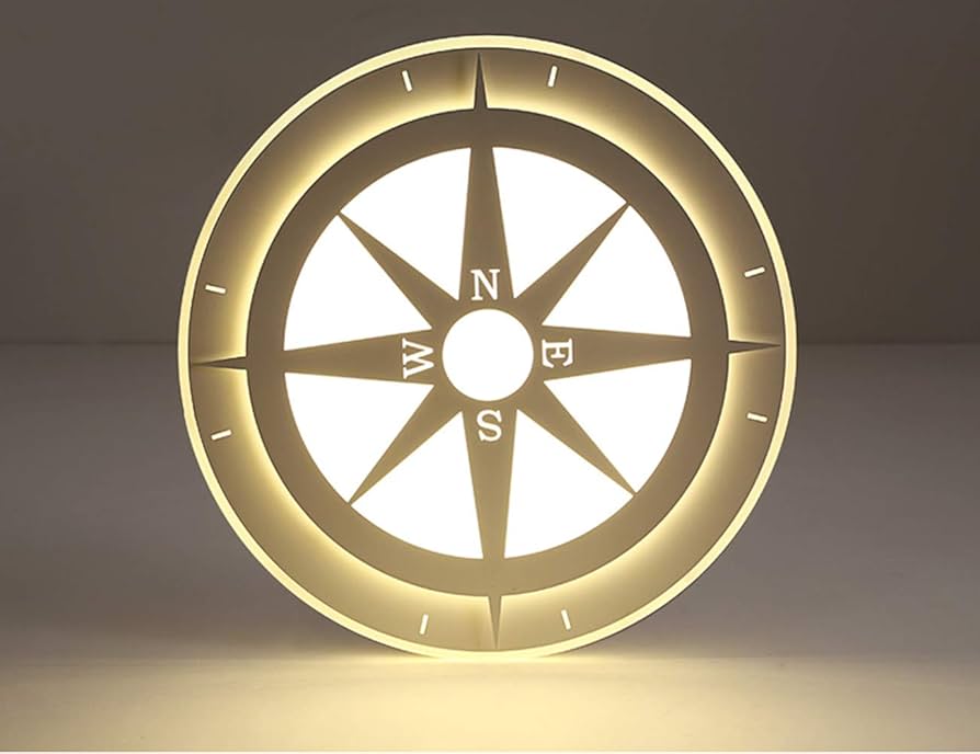 XINDAR Flush Mount LED Ceiling Light Fixture Nautical